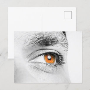 Close-up van menselijk oog briefkaart