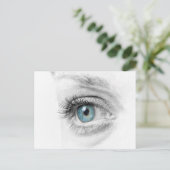 Close-up van menselijk oog briefkaart (Staand voorkant)