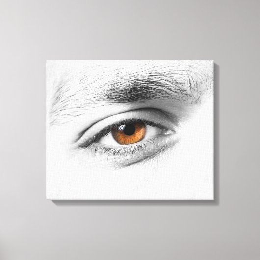 Close-up van menselijk oog canvas afdruk (Voorkant)