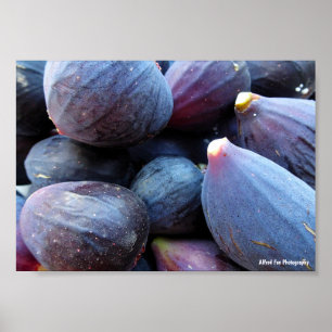 Close-up van paarse vijgenfruit poster