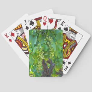 Close-up van rijpende druiven pokerkaarten