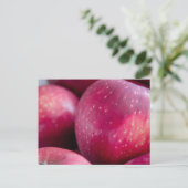Close-up van rode appels briefkaart (Staand voorkant)