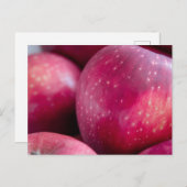 Close-up van rode appels briefkaart (Voorkant / Achterkant)