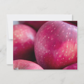 Close-up van rode appels briefkaart