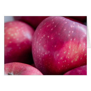 Close-up van rode appels Kaart