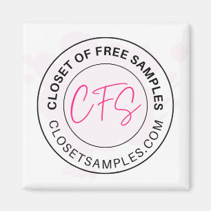 Closet of Free Samples Logo 2021 Edition Magneet