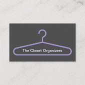 Closet Organiser Design Carte de visite violet (Devant)