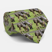 Closeup blue wildebeest feed stropdas (Opgerold)