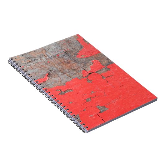 Closeup old and peeling painted wood board backgro notitieboek (Rechterzijde)