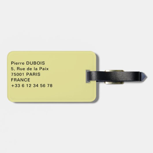 Closeup on Prague Astronomical Clock, Czech R. Bagagelabel (Achterkant horizontaal)