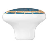 Closeup on Prague Astronomical Clock, Czech R. Keramische Knop (Zijkant)