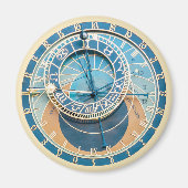 Closeup on Prague Astronomical Clock, Czech R. Magneet (Voorkant)
