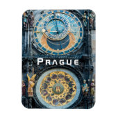 Closeup on Prague Astronomical Clock - Czech R. Magneet (Verticaal)