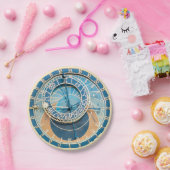 Closeup on Prague Astronomical Clock, Czech R. Papieren Bordje (Feest)