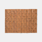 Closeup photography of brown brick wall fleece deken (Voorkant (Horizontaal))