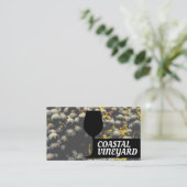 Closeup Wine Grapes | Glaspictogram Visitekaartje (Staand voorkant)