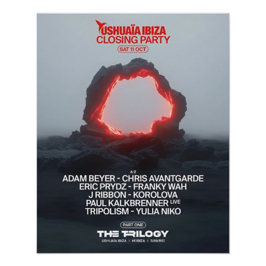 Closing Party Ushuaïa Ibiza Perfect Poster (Voorkant)