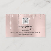 Cloth Hanger Dress Mode Shop Roos QR CODE Visitekaartje (Achterkant)