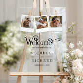 Clothesline 3 Photo Collage Wedding Welcome