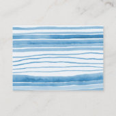 Clothesline Blue Boy Baby Shower Book Request Informatiekaartje (Achterkant)