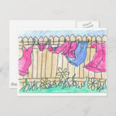 Clothesline Briefkaart (Voorkant / Achterkant)