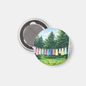 Clothesline Magnet | Nostalgic Laundry Line Magneet (Voorkant / Achterkant)