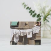 Clothesline, Trastevere, Italie Carte postale (Debout devant)