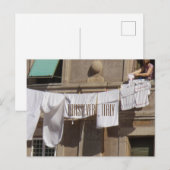 Clothesline, Trastevere, Italie Carte postale (Devant / Derrière)