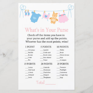 Clothesline Wat zit er in je baby shower met handt