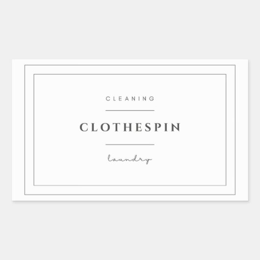Clothespin Label Sticker (Voorkant)