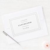 Clothespin Label Sticker (Envelop)