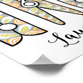 Clothespin Laundry Room Wall Art Poster (Hoek)