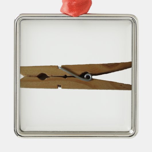 Clothespin Metalen Ornament (Voorkant)
