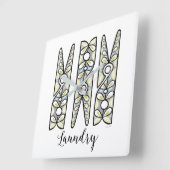 Clothespin Wall klok (Hoek)