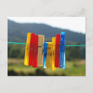 Clothespins Briefkaart