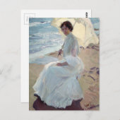 Clotilde on the Beach - Joaquín Sorolla Briefkaart (Voorkant / Achterkant)