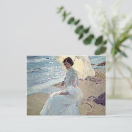 Clotilde op het strand - Joaquín Sorolla Briefkaart (Staand voorkant)
