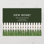 Clôture blanche Faire-part de déplacement (Devant)