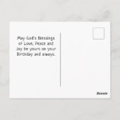 Clôture Blanche Rustique Fleurie Carte D'anniversa (Dos)