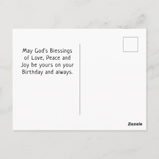 Clôture Blanche Rustique Fleurie Carte D'anniversa (Dos)