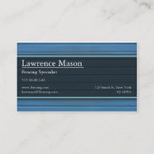 Clôture bleue / Carte de visite d'embarquement (Dos)