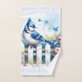 Clôture de jardin de la maisonnette de Jay Bleu (Serviette à main)