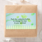 Clôture de jardin - étiquette de adresse (En situation)