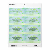 Clôture de jardin - étiquette de adresse (Feuille entière)