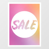 Clôture de la fenêtre du panneau commercial rose j (Feuille)