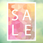 Clôture de la fenêtre du panneau VENTE rose jaune  (Feuille 3)