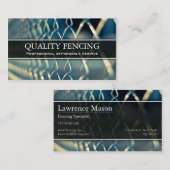 Clôture de lien de chaîne / Carte de visite photo  (Devant / Derrière)