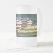 Clôture du rail fendue Vitre givrée Mug (Devant droit)