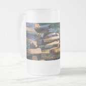 Clôture du rail fendue Vitre givrée Mug (Devant gauche)