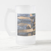 Clôture du rail fendue Vitre givrée Mug (Gauche)
